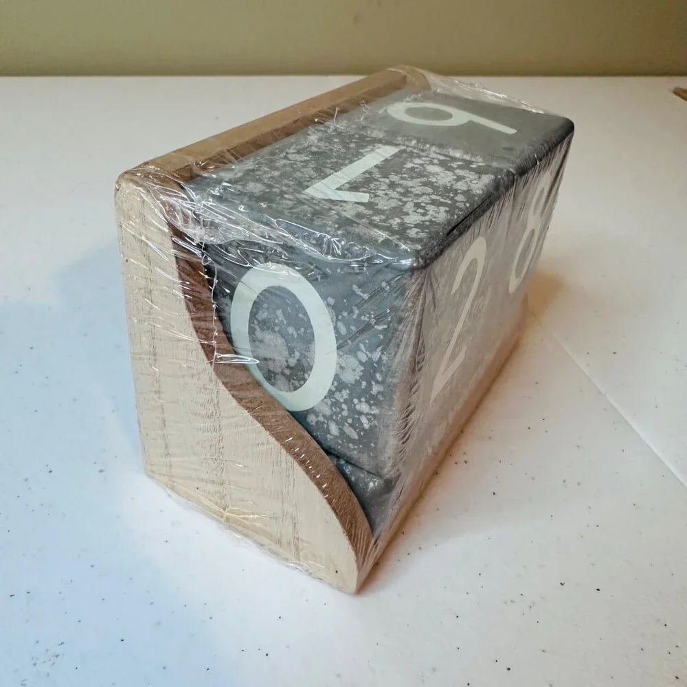 Perpetual Calendar With Month Date Display Block Numbers